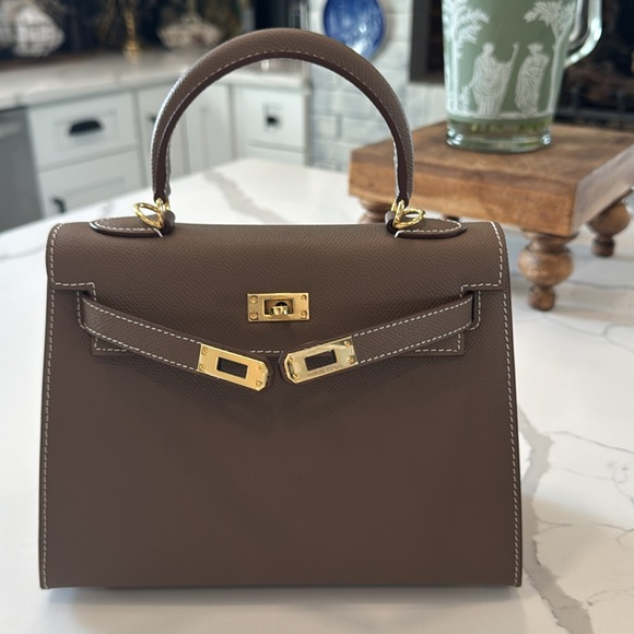 Kelly Style 25 Mini Bag,Genuine Leather - Picture 2 of 7